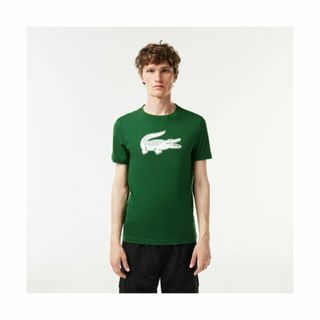 ラコステ(LACOSTE)の【グリーン】コットンブレンドウルトラドライロゴプリントTシャツ(その他)