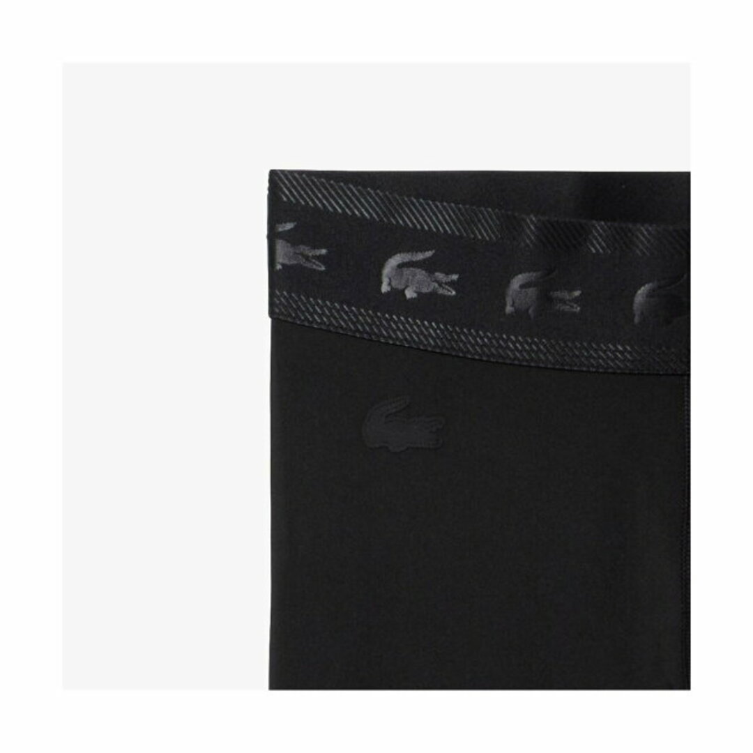 LACOSTE(ラコステ)の【ブラック】アドレスプリントコンプレッションタイツ レディースのレッグウェア(レギンス/スパッツ)の商品写真