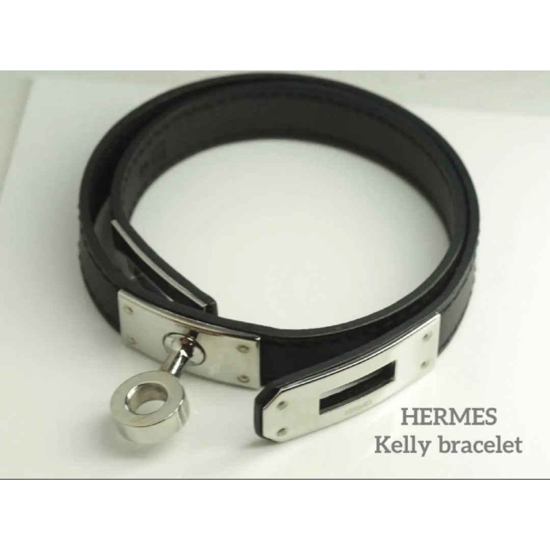 HERMESエルメス ケリーブレスレット ドゥブルトゥール シルバー