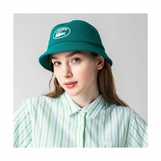 ラコステ(LACOSTE)の【ダークグリーン】ダウンブリムスウェットハット(ハット)