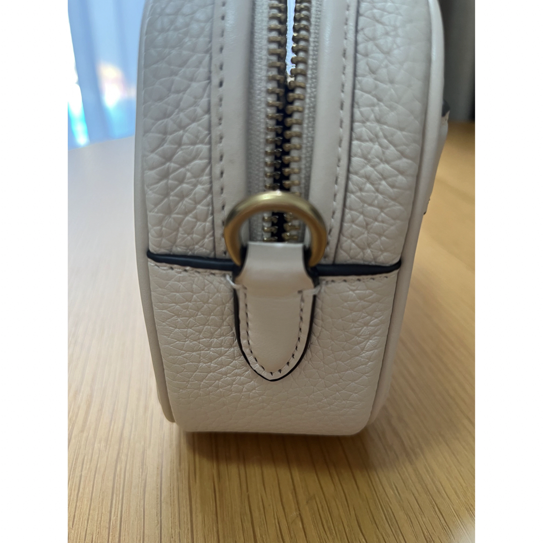 【新品未使用】COACHショルダーバッグ カメラバッグ レザーホワイト