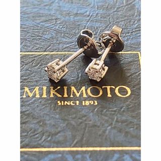 ミキモト(MIKIMOTO)の【ミキモト】K18WG ダイヤモンド 0.18ct ソリッドピアス 御木本(ピアス)