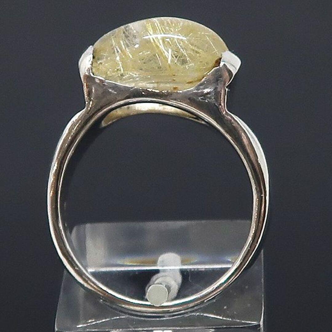 SV925 針水晶 ルチルクォーツ 指輪 リング 15号 309 - リング(指輪)