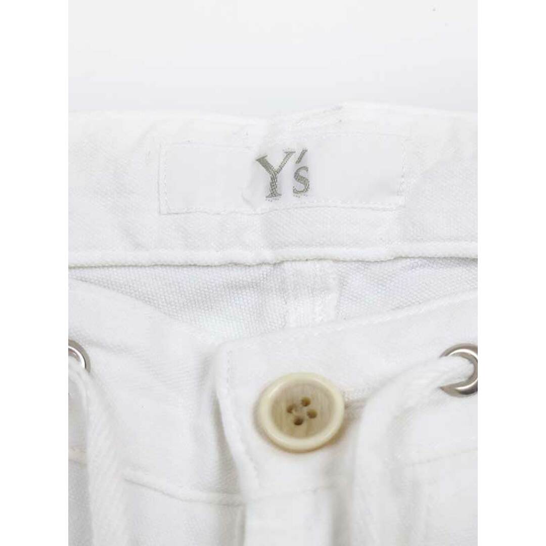 Y's(ワイズ)のY's ワイズ 15SS コットンリネンパッチワークイージーパンツ ホワイト 1 レディースのパンツ(その他)の商品写真