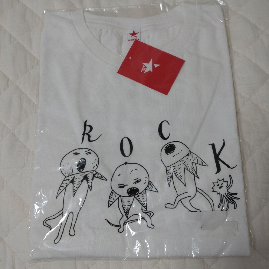 タグ付き★ヒグチユウコ★ロッキンスター ツチグリ Tシャツ S