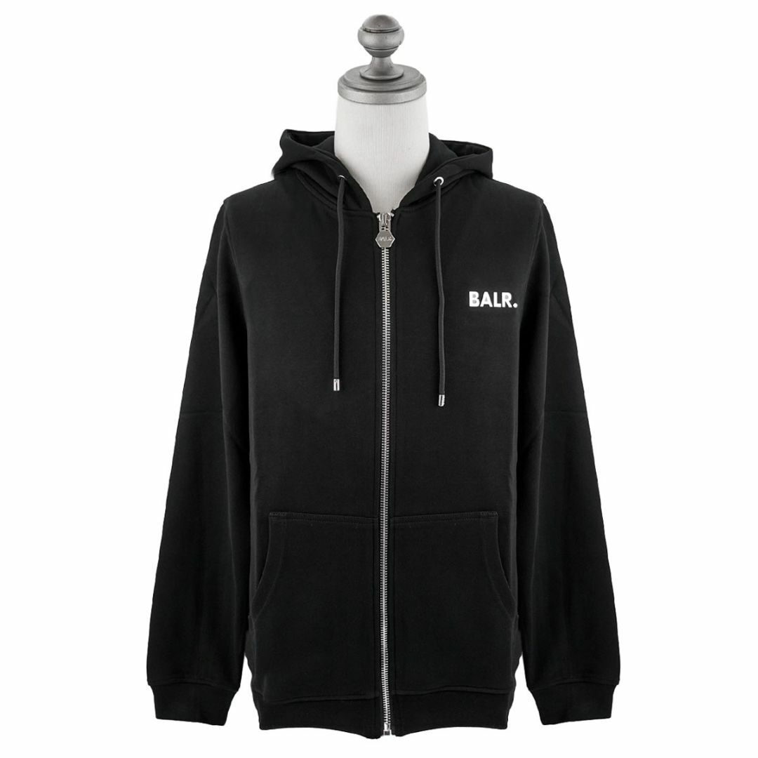 【日本限定！定価4万】BALR. ジップアップパーカ　HOODIE　ブラック M