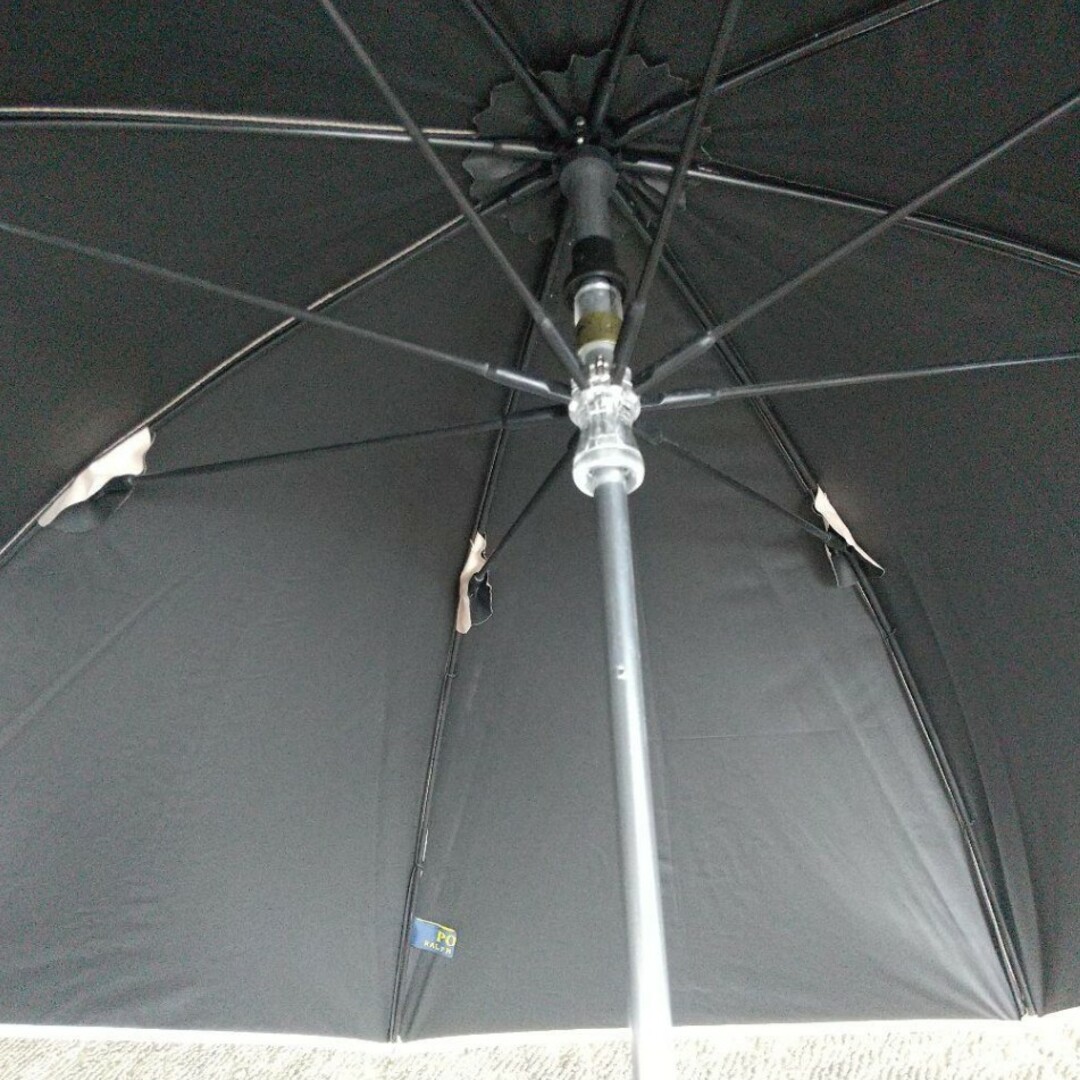 POLO RALPH LAUREN(ポロラルフローレン)の新品 ボーダー ベージュ色 ポロラルフローレン 日傘 レディースのファッション小物(傘)の商品写真