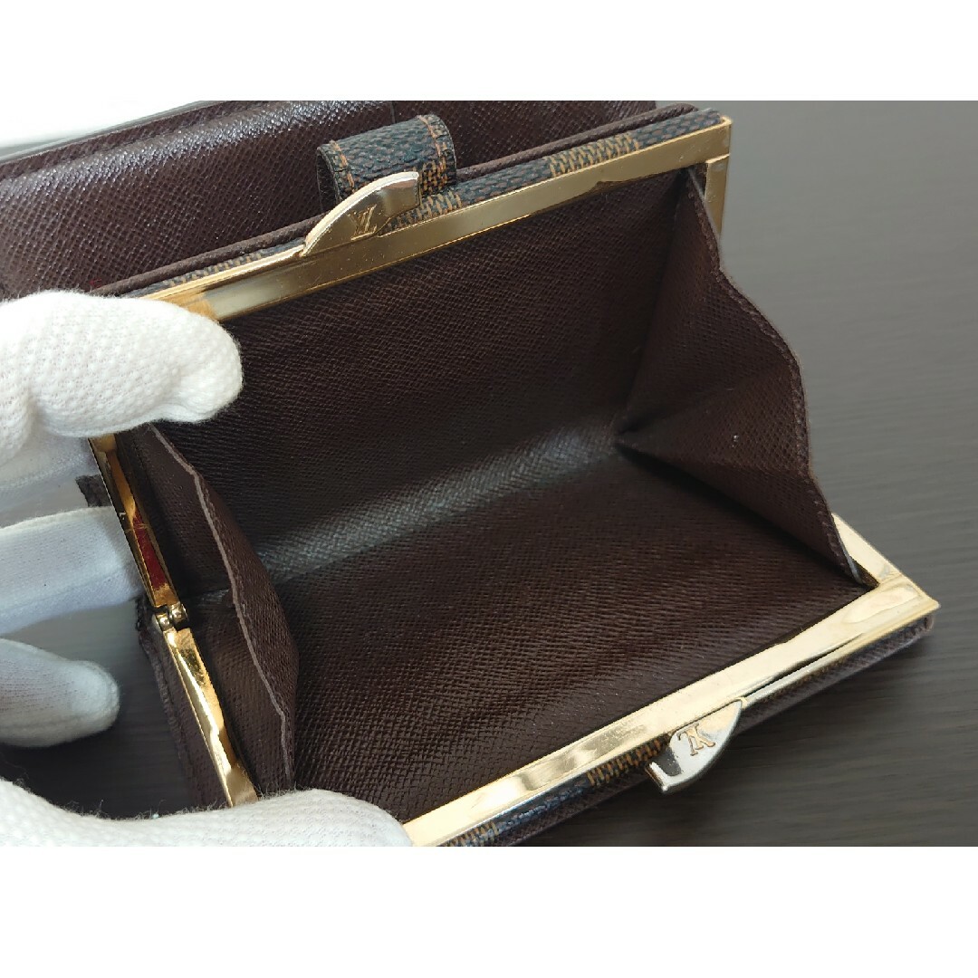 LOUIS VUITTON(ルイヴィトン)の【お手頃価格✨】■ルイヴィトン ダミエ がま口財布(二つ折り) レディースのファッション小物(財布)の商品写真