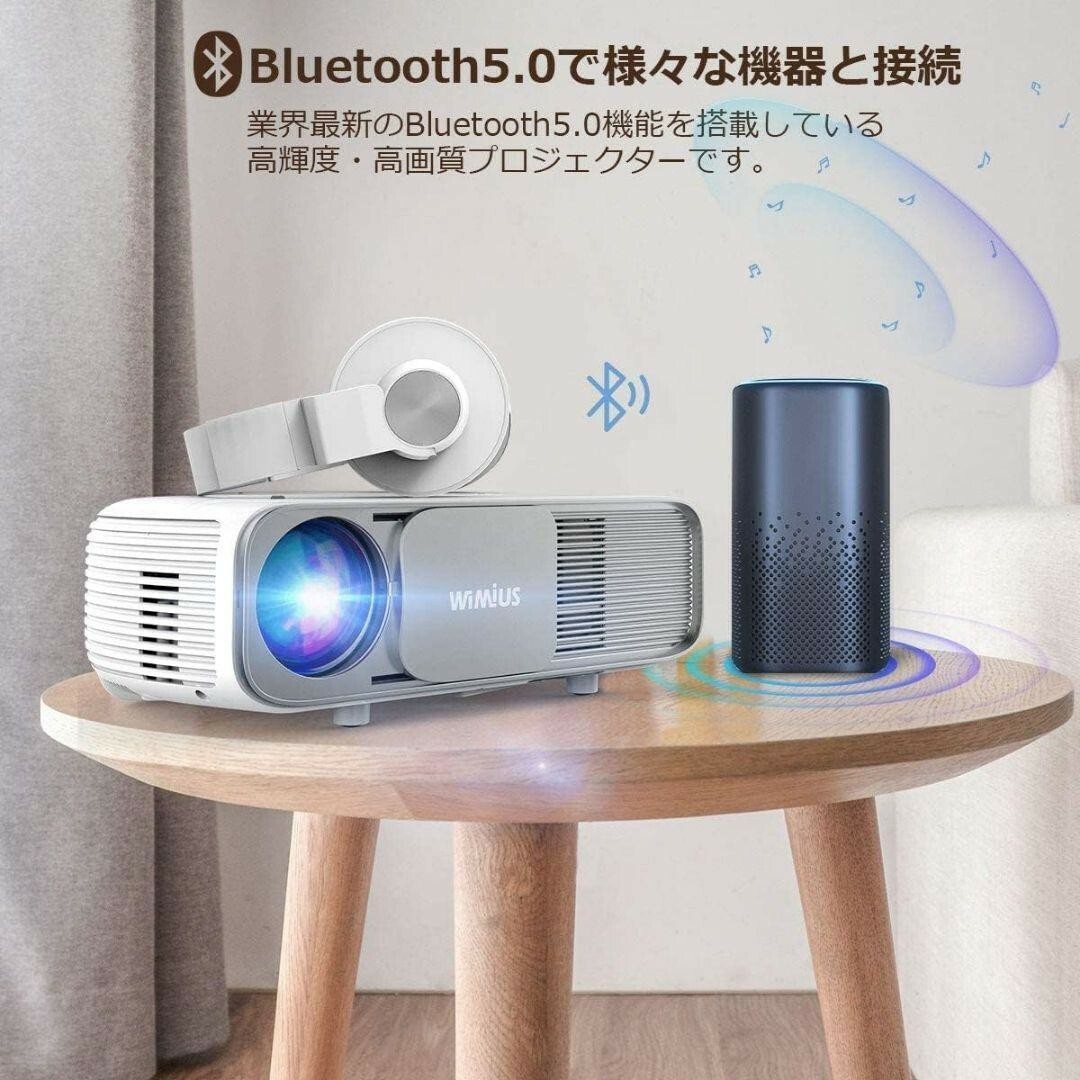 プロジェクター 高輝度400ANSIルーメン Bluetooth 4K対応