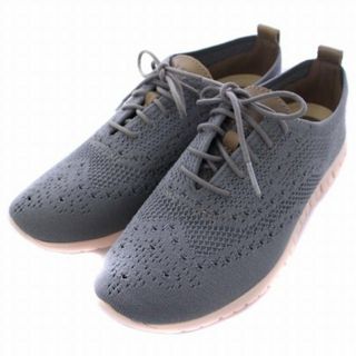 コールハーン(Cole Haan)のコールハーン スティッチライト ニット スニーカー 24.5cm グレー ピンク(スニーカー)