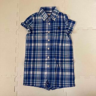 ラルフローレン(Ralph Lauren)の美品ラルフローレン　半袖ロンパース　カバーオール　赤ちゃん　乳児(カバーオール)