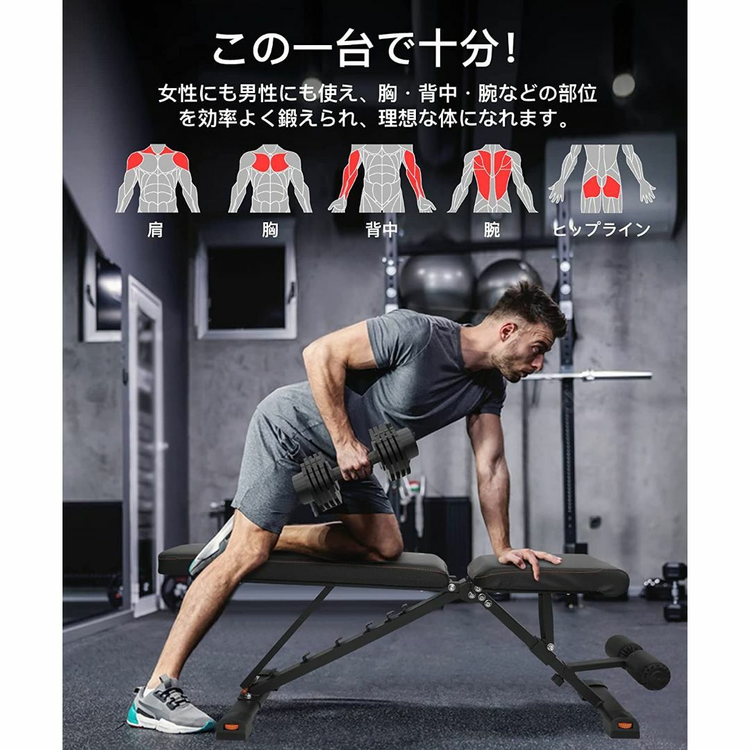 ●ATIVAFIT●可変式ダンベル 2.5kg-12.5kg 5段階簡単重量変更