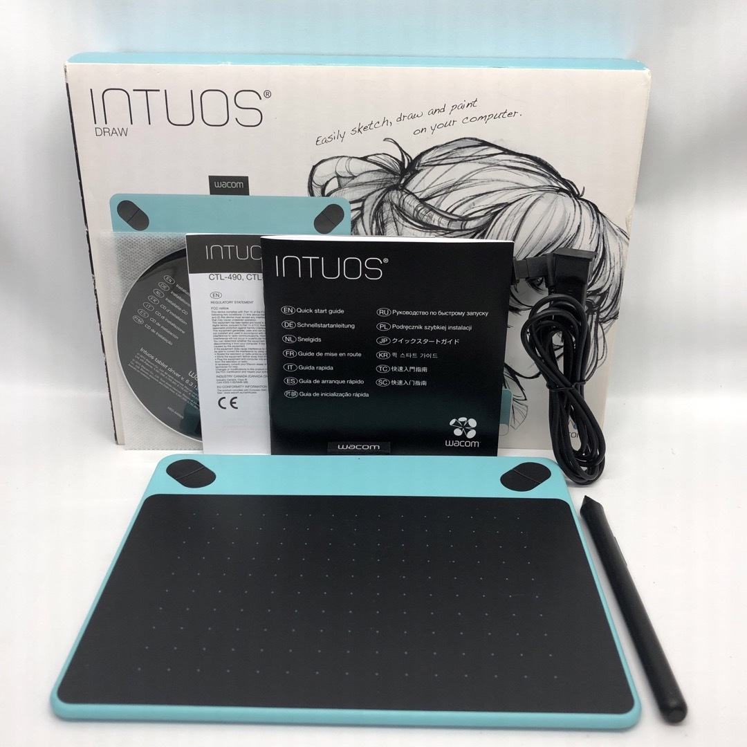 Wacom(ワコム)のワコム Intuos Art ペン&タッチ CTH-490/B0 スマホ/家電/カメラのPC/タブレット(PC周辺機器)の商品写真