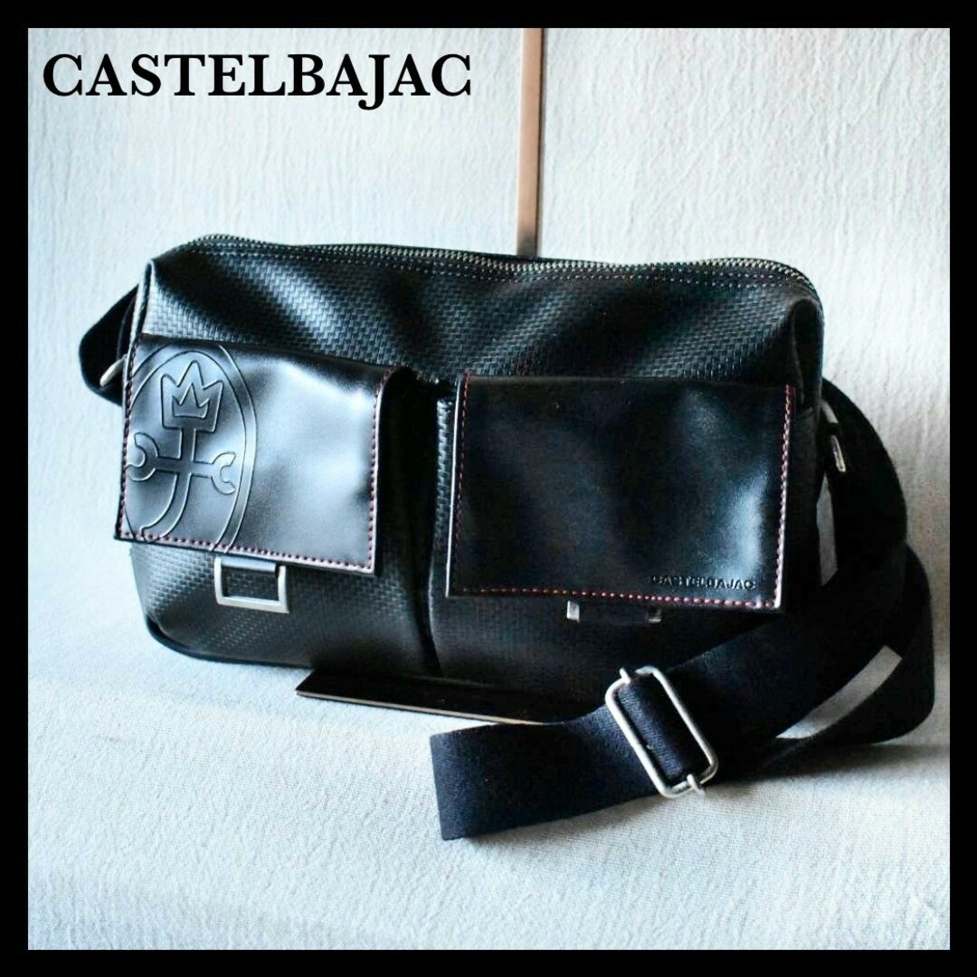 CASTELBAJAC - 美品☆カステルパジャック PVC 人気定番ロゴ ブロック型