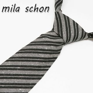 ミラショーン(mila schon)の美品 mila schon ミラショーン ネクタイ ウール シルク ㉞(ネクタイ)