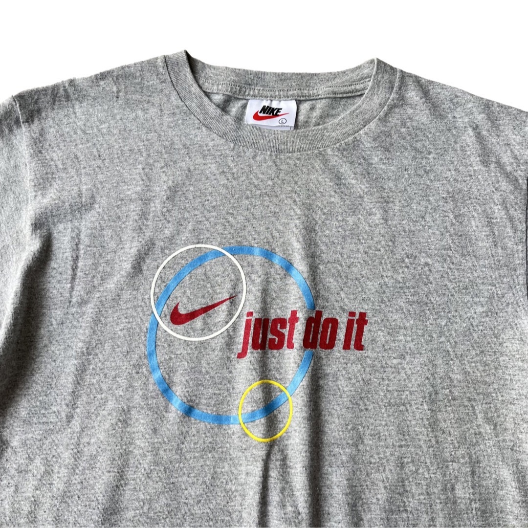 90sNIKE ナイキ ロゴ ウェア  Tシャツ サッカー グリーンスウォッシュ