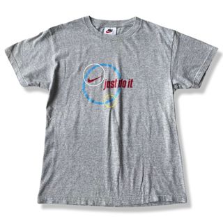 ナイキ(NIKE)の【90s〜】NIKE スウォッシュロゴ プリントTシャツ L USA製(Tシャツ(半袖/袖なし))