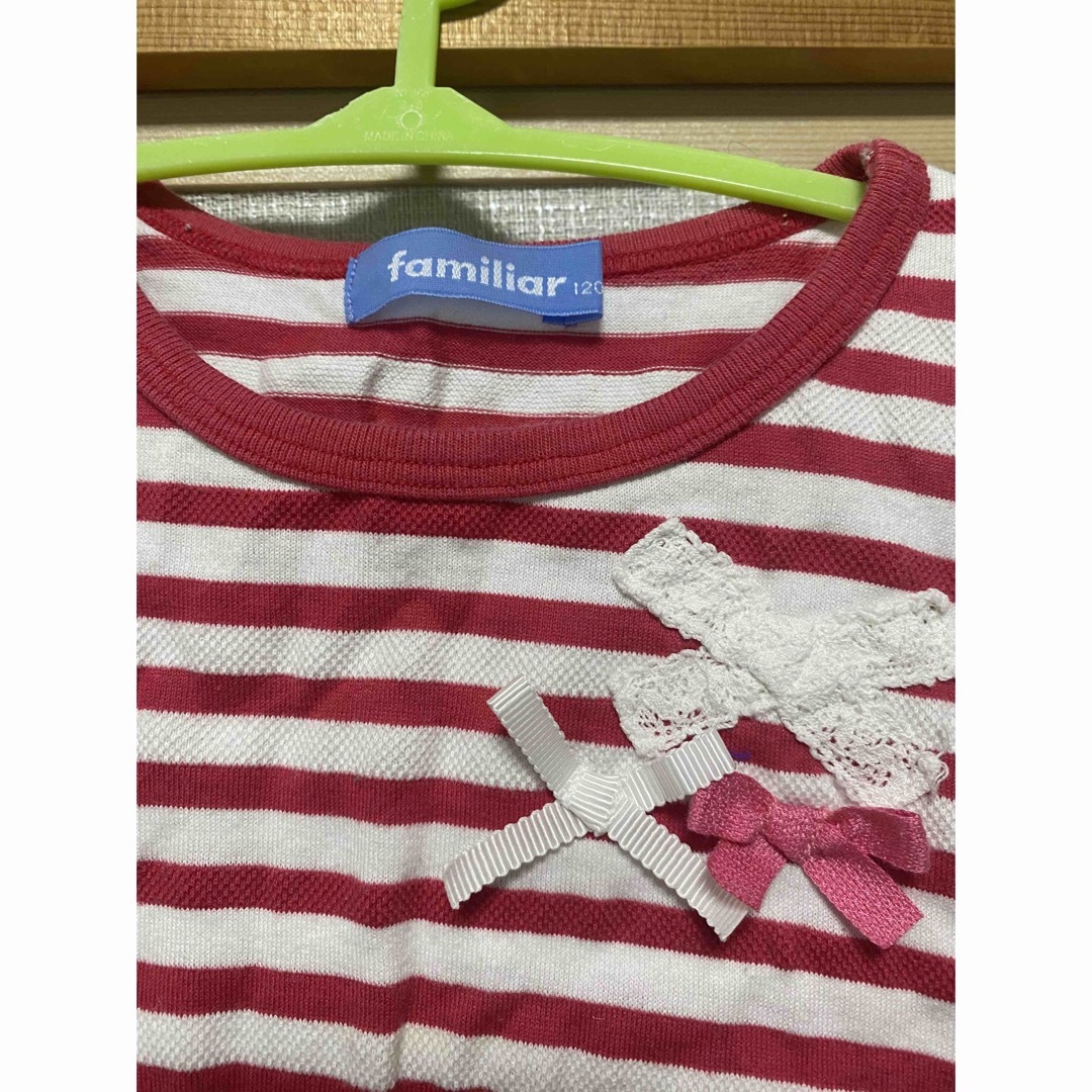 familiar(ファミリア)のファミリア　Tシャツ　120センチ　女の子 キッズ/ベビー/マタニティのキッズ服女の子用(90cm~)(Tシャツ/カットソー)の商品写真