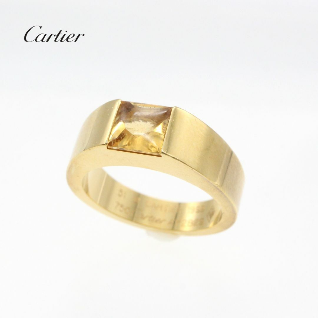 Cartier(カルティエ)のCartier★カルティエ タンク シトリン 750 1P リング アクセサリー レディースのアクセサリー(リング(指輪))の商品写真