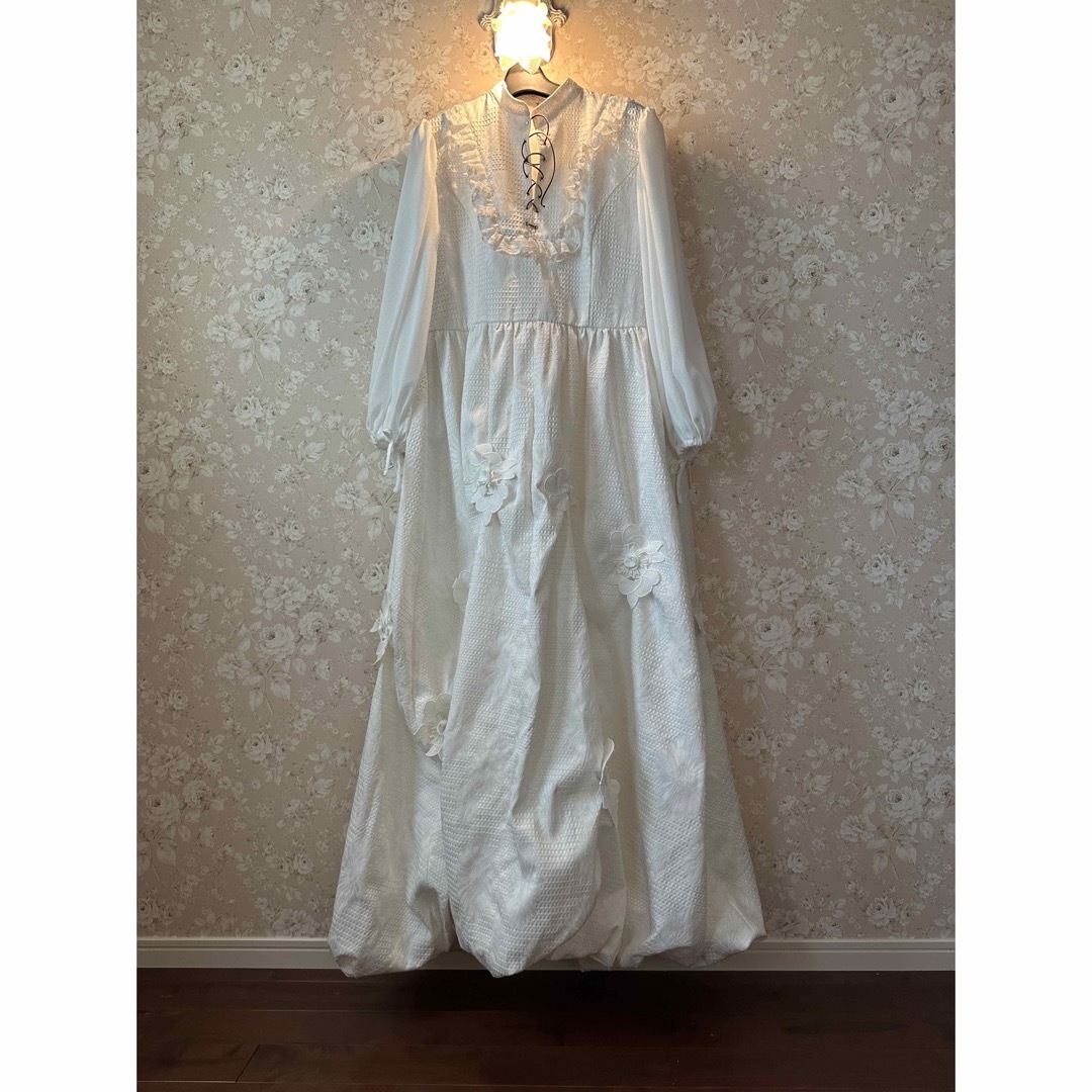 高級 Newブランド ホワイト ワンピース ネグリジェ ウェディングドレス