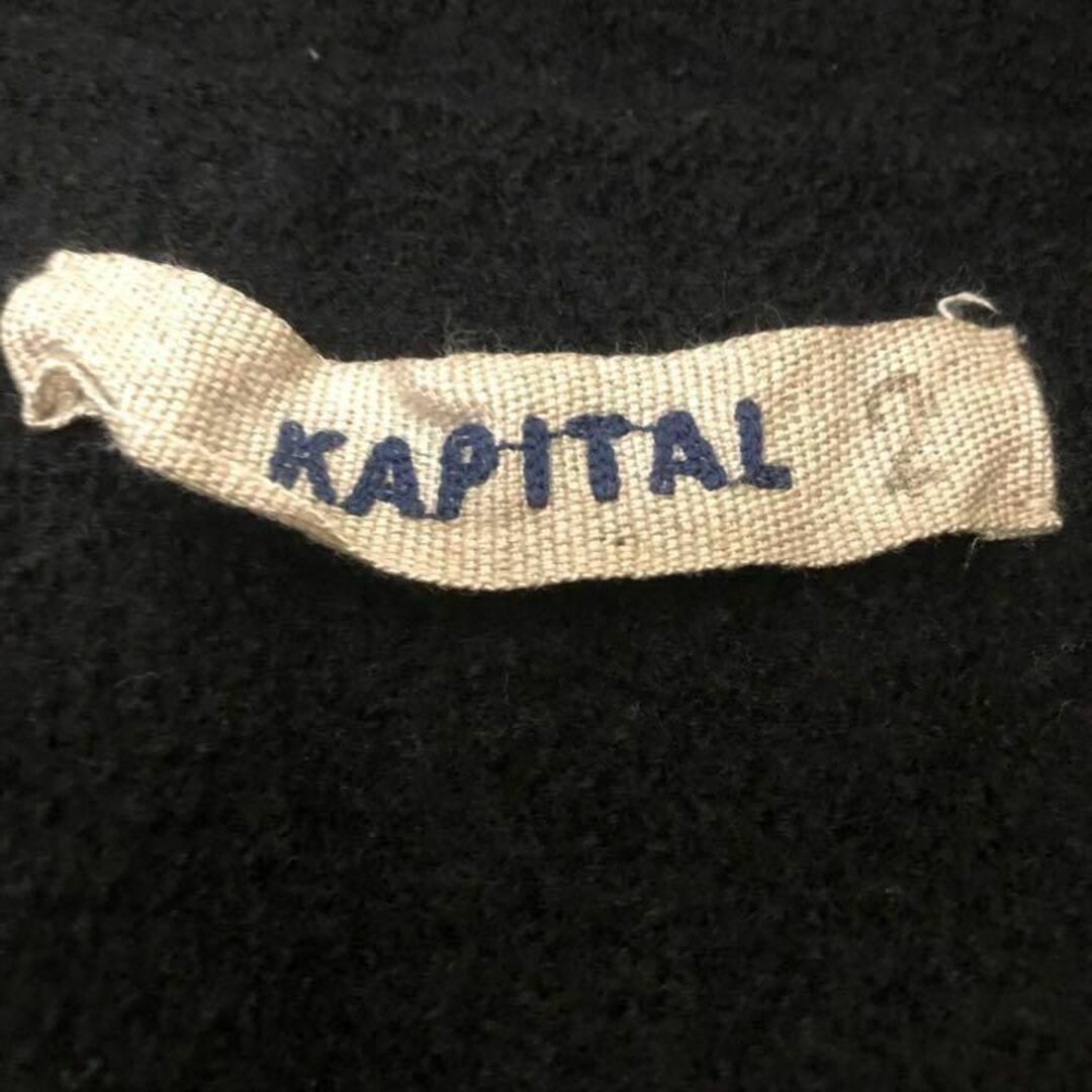 KAPITAL - キャピタル ウール黒ブレザー ロゴワッペン ブラック