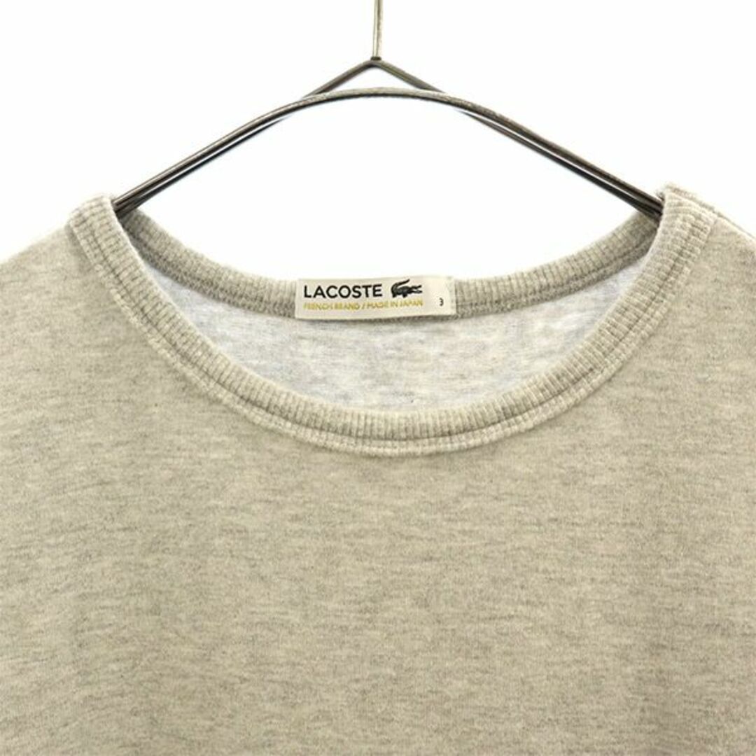 LACOSTE - ラコステ ワッペン 半袖 Tシャツ 3 グレー LACOSTE ロゴ