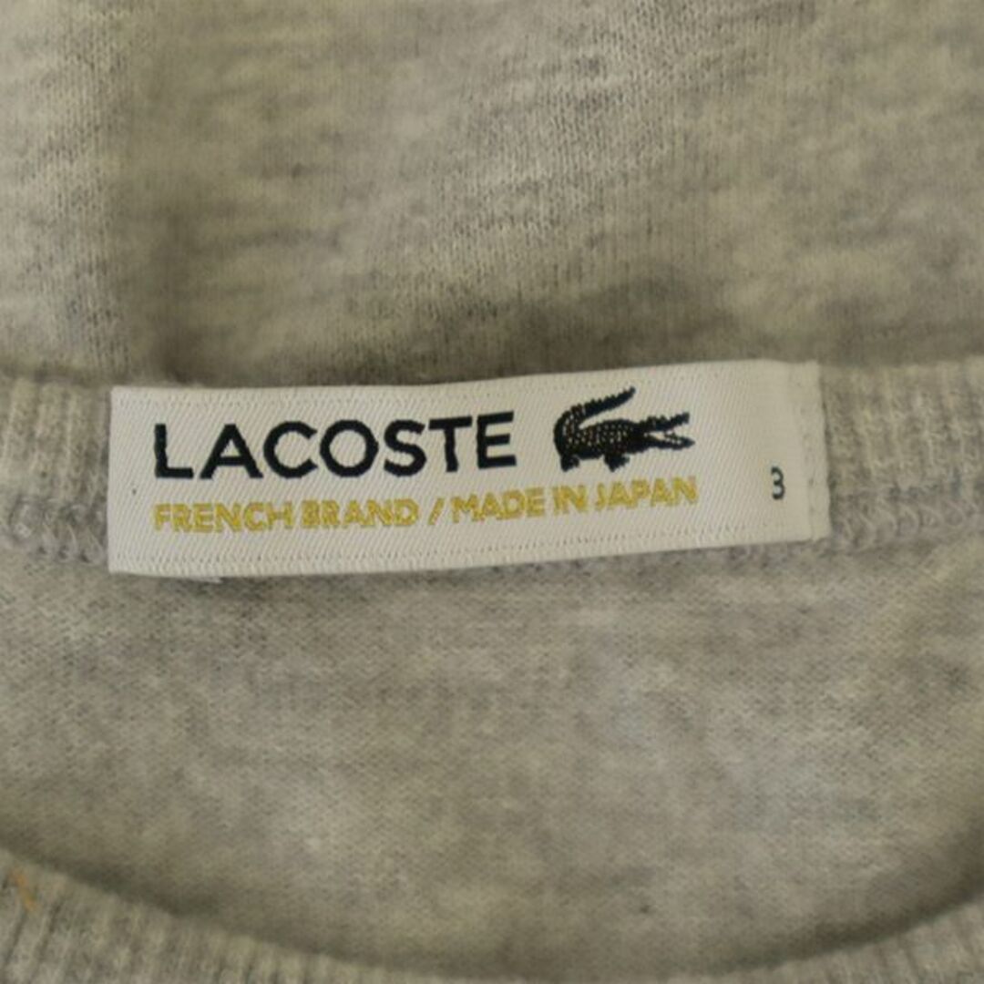 LACOSTE - ラコステ ワッペン 半袖 Tシャツ 3 グレー LACOSTE ロゴ