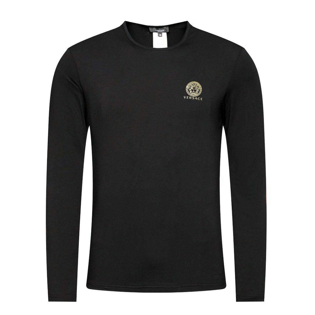5 VERSACE ブラック メデューサ 長袖Tシャツ size 8 | フリマアプリ ラクマ