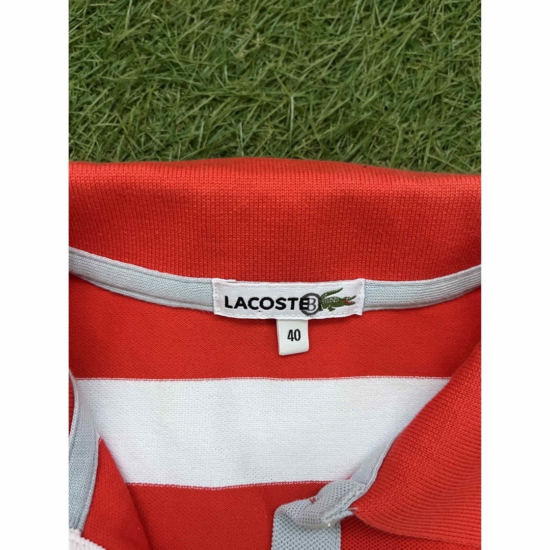 LACOSTE(ラコステ)の美品　LACOSTE ラコステ　日本製　ポロシャツ 40 レディースのトップス(ポロシャツ)の商品写真