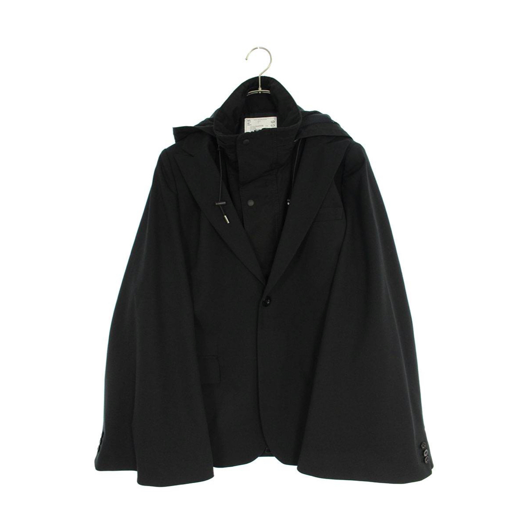 sacai 22SS Suiting Mix Cape Blazer サイズ2