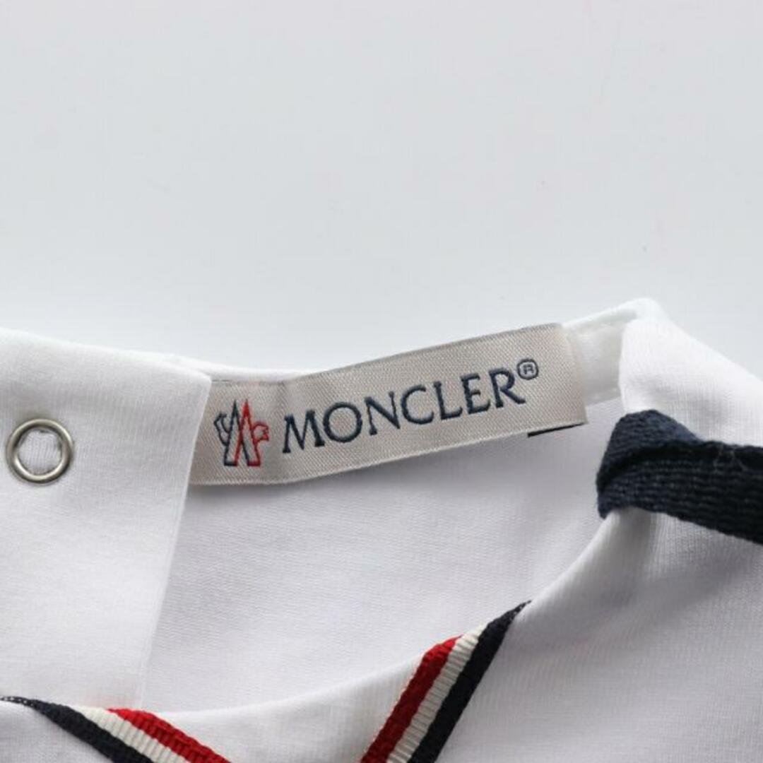 MONCLER(モンクレール)の ワンピース 半袖 ホワイト ベビー キッズ/ベビー/マタニティのベビー服(~85cm)(ワンピース)の商品写真