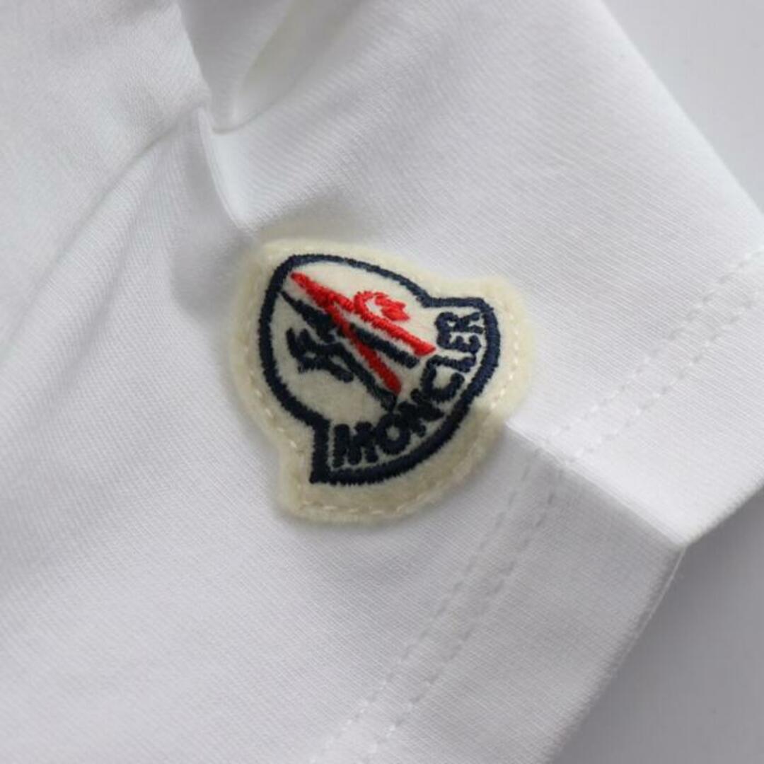 MONCLER(モンクレール)の ワンピース 半袖 ホワイト ベビー キッズ/ベビー/マタニティのベビー服(~85cm)(ワンピース)の商品写真