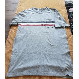 極美品　モンクレール　ロゴ　Tシャツ   半袖　レディース　カットソー　白　XL