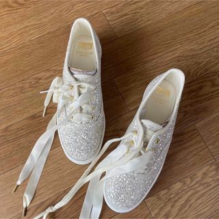 kate spade new york - Kate Spade x Keds コラボスニーカー ラメ銀色 ...