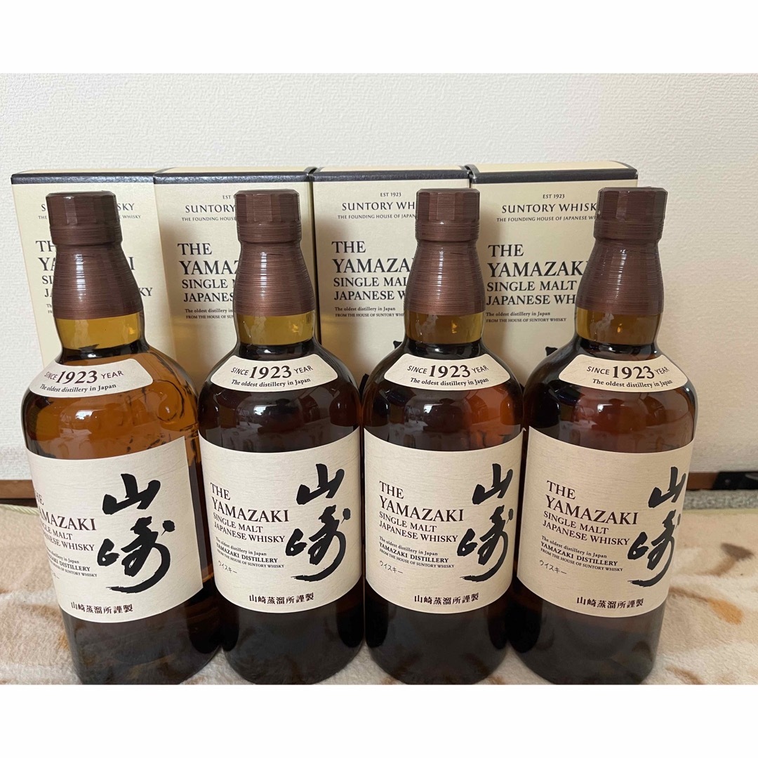 サントリー(サントリー)のサントリー　山崎　4本 食品/飲料/酒の酒(ウイスキー)の商品写真