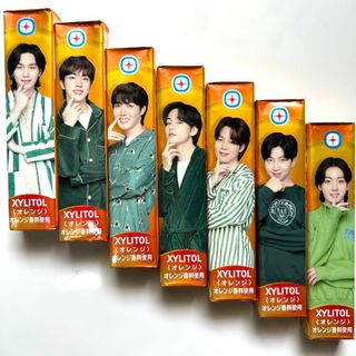 BTS x XYLITOL キシリトール オレンジ 7個 コンプリート♪(アイドルグッズ)