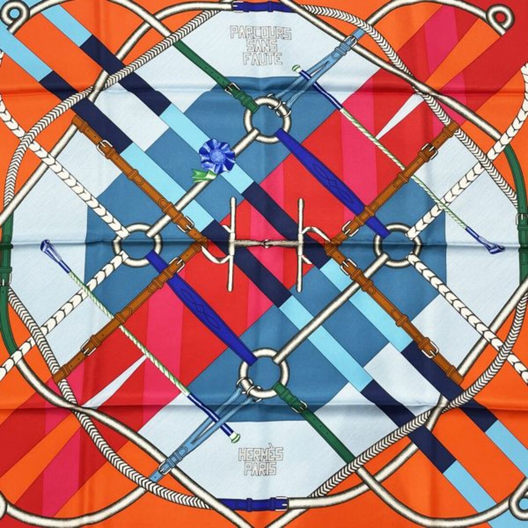 Hermes - HERMES カレ90 PARCOURS SANS FAUTE 完璧なコース スカーフの