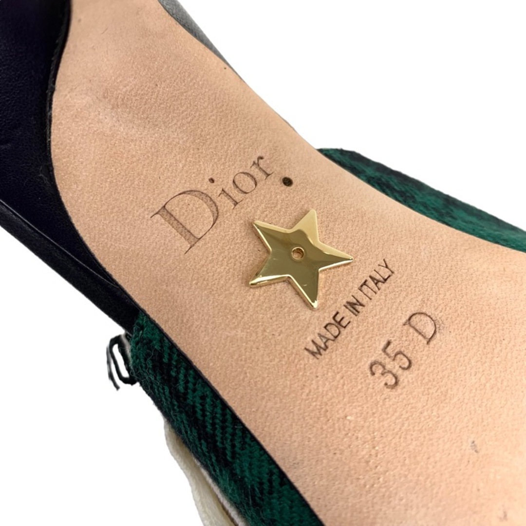 Christian Dior(クリスチャンディオール)のクリスチャンディオール j'adior ウール パンプス 靴 シューズ グリーン レディースの靴/シューズ(ハイヒール/パンプス)の商品写真