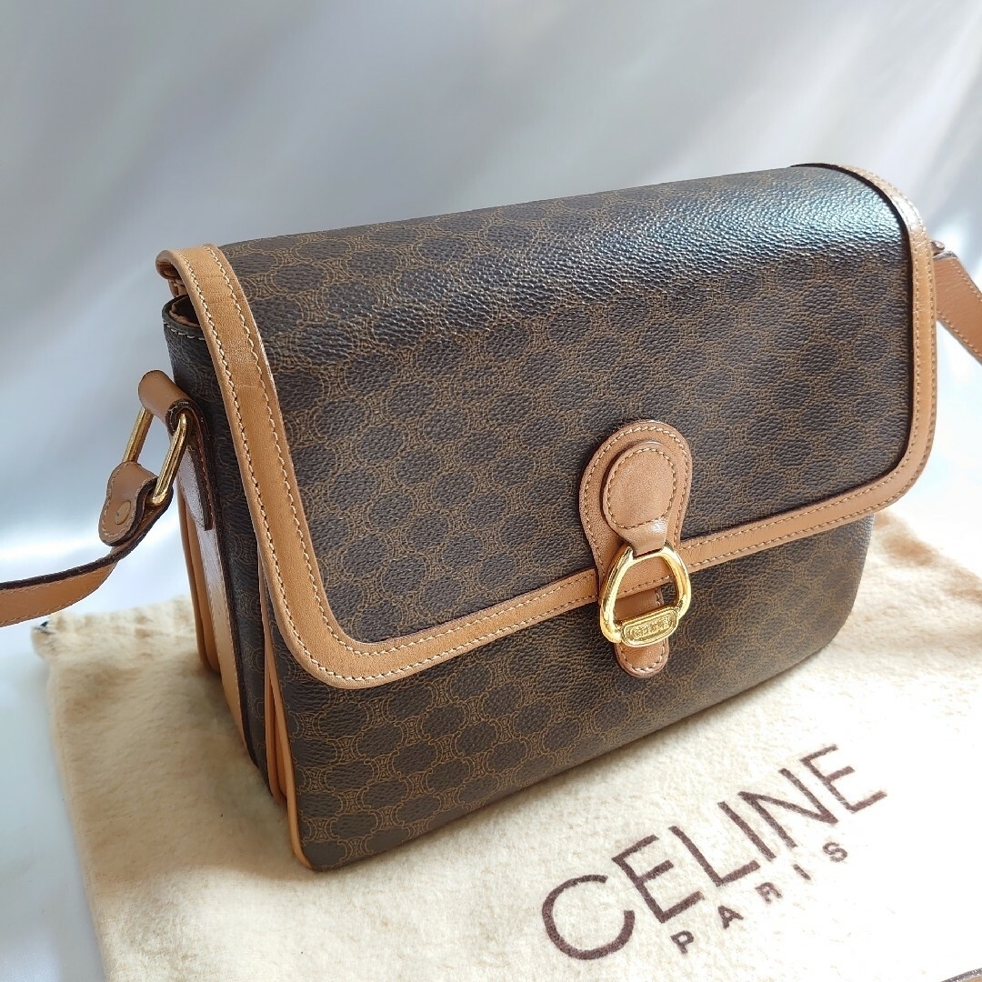 極美品 CELINE マカダム柄 ショルダーバッグ-eastgate.mk