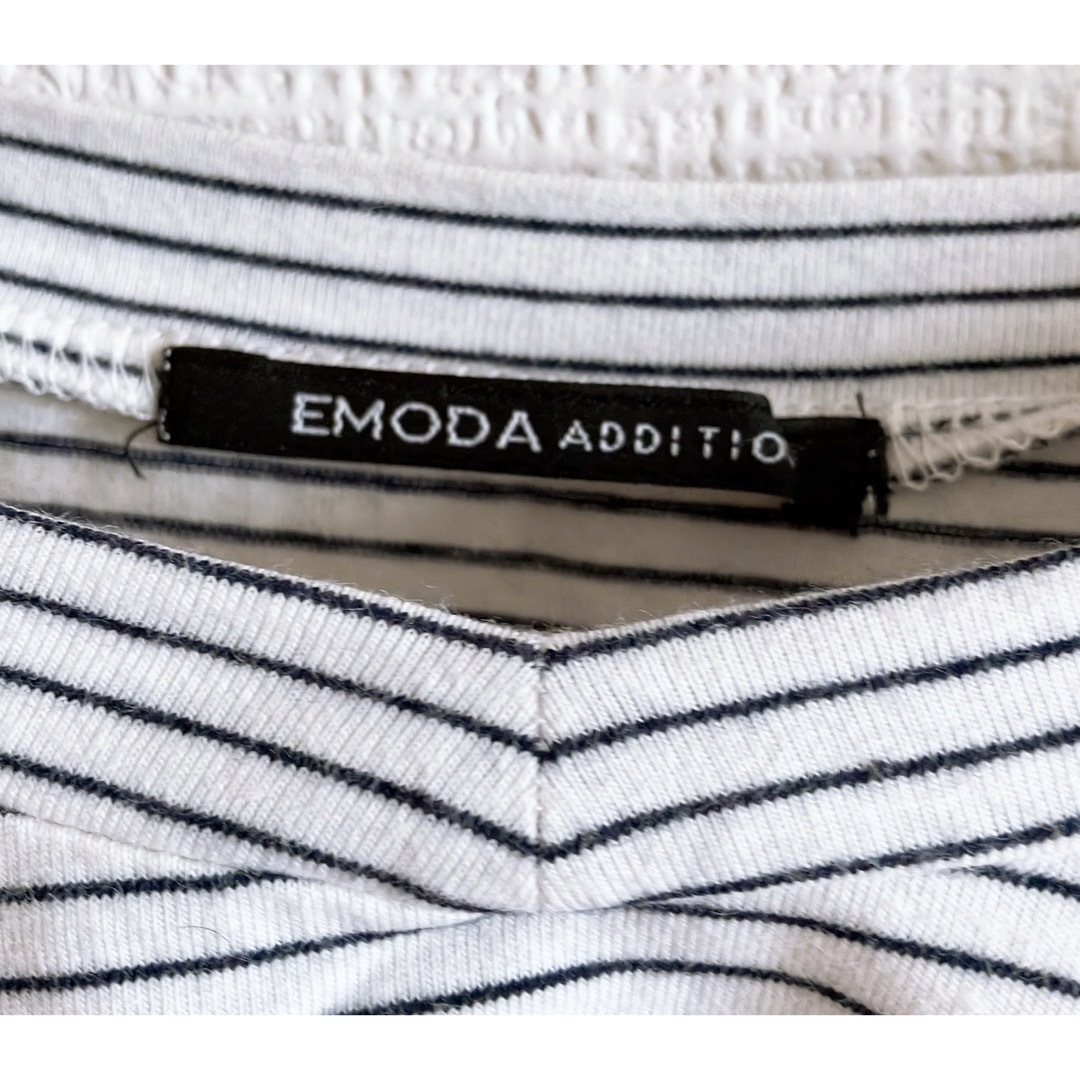 EMODA(エモダ)のEMODA エモダ　ロンT ボーダー　Fサイズ　 レディースのトップス(Tシャツ(長袖/七分))の商品写真