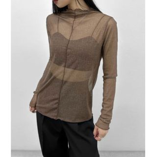 レイビームス(Ray BEAMS)のCenter seam see-through tops / シースルートップス(カットソー(長袖/七分))