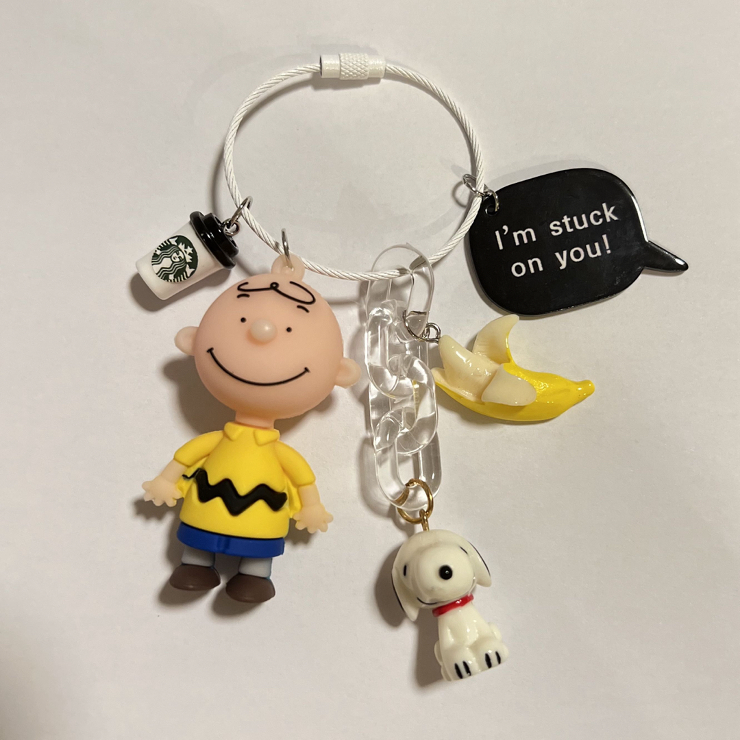 SNOOPY(スヌーピー)のチャーリーブラウンとスヌーピー ハンドメイドのアクセサリー(キーホルダー/ストラップ)の商品写真