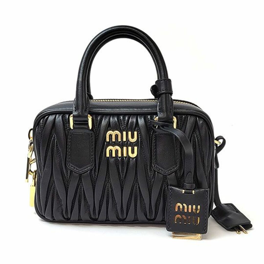 miumiu - ミュウミュウ バッグ MIUMIU マテラッセ 5BB123 ブラックの ...