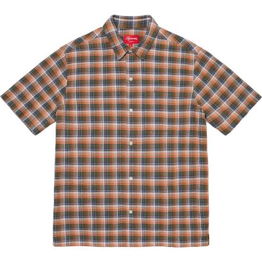定価以下:Supreme Plaid S/S Shirt 22SS Orange