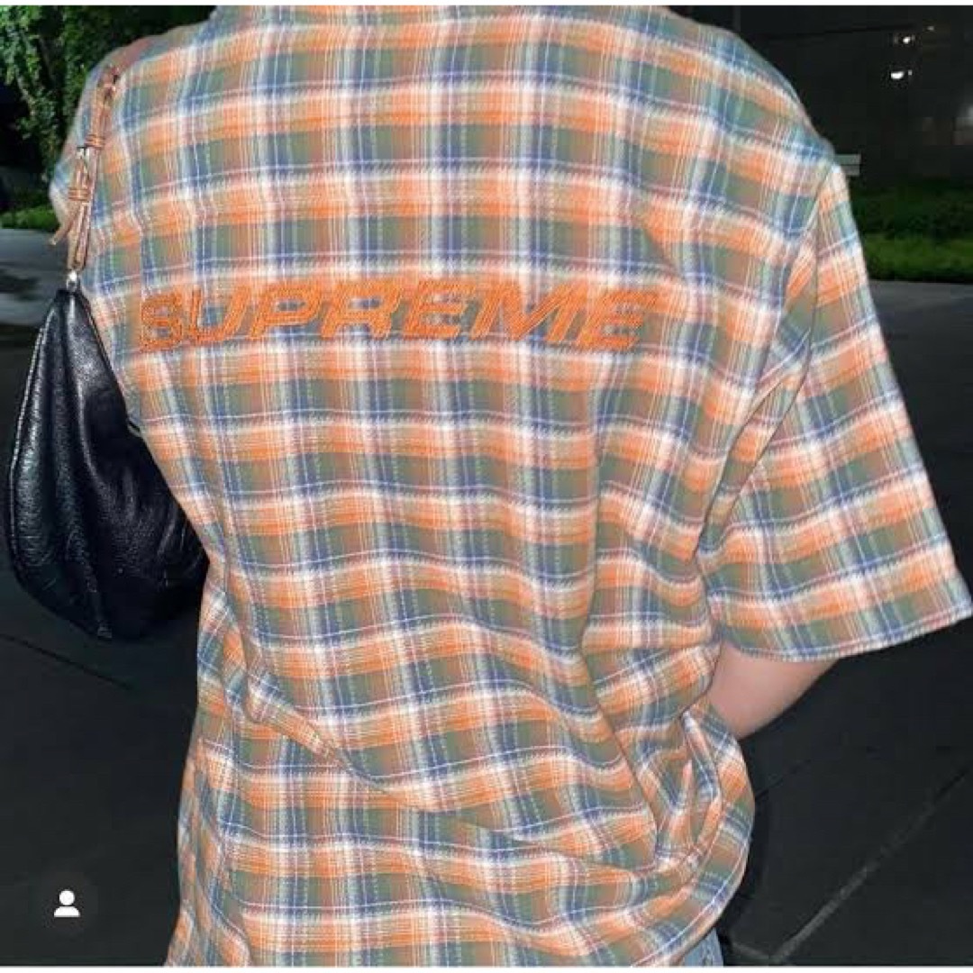 Supreme(シュプリーム)の定価以下:Supreme Plaid S/S Shirt 22SS Orange メンズのトップス(シャツ)の商品写真