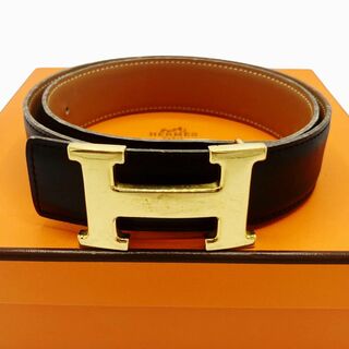 エルメス(Hermes)の⭐️良品⭐️ エルメス コンスタンス 68 レザー H ベルト ブラック(ベルト)