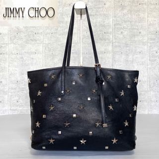 JIMMY CHOO - 【JIMMY CHOO】SASHA/M BLACK スタースタッズ トート