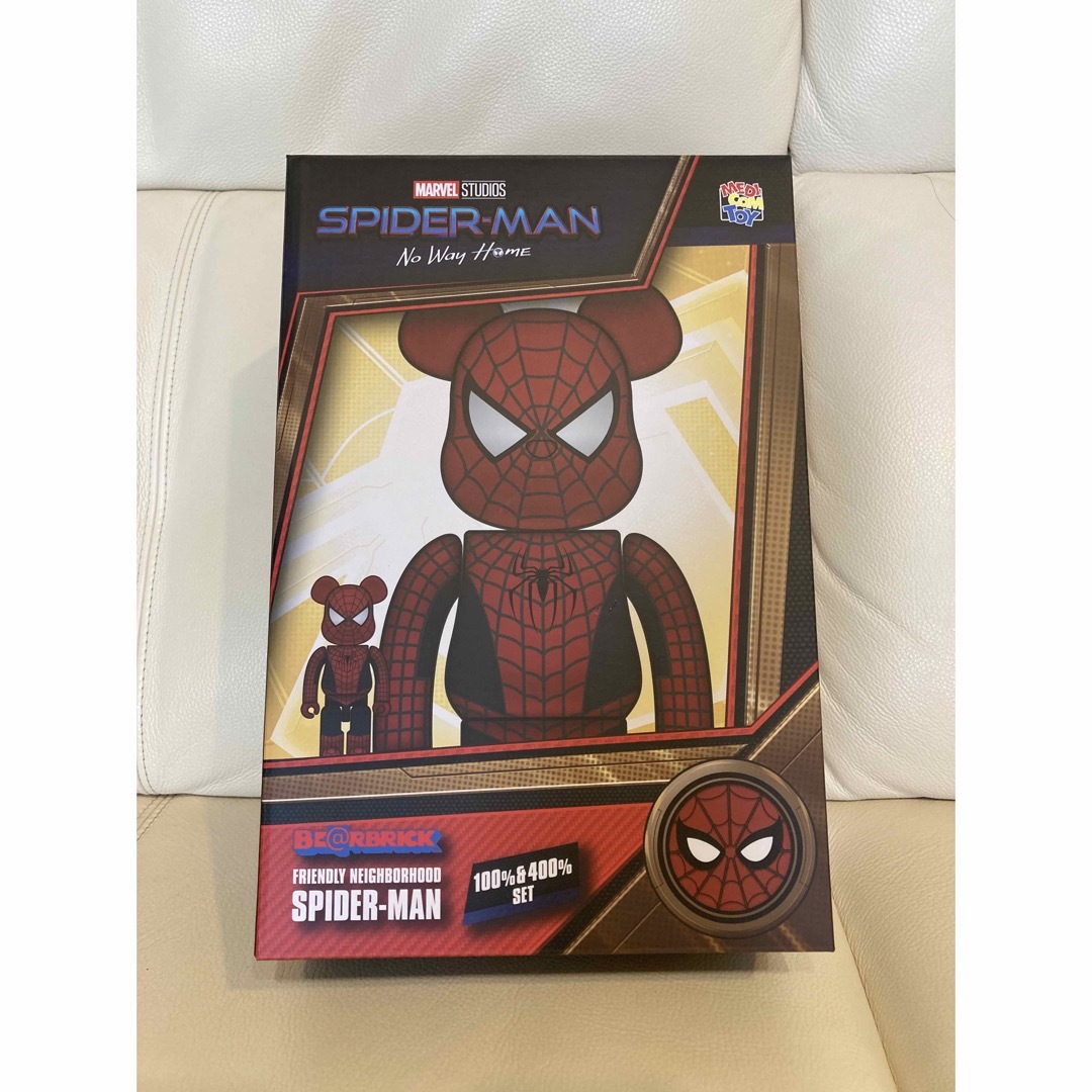 BE@RBRICK - BE@RBRICK FRIENDLY SPIDER-MAN 100％&400％の通販 by