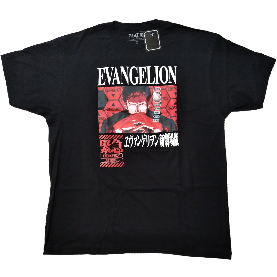エヴァンゲリオン Tシャツ XLサイズ 黒 碇ゲンドウ アニメT エヴァンゲリオン Tシャツ XLサイズ 黒 碇ゲンドウ アニメT