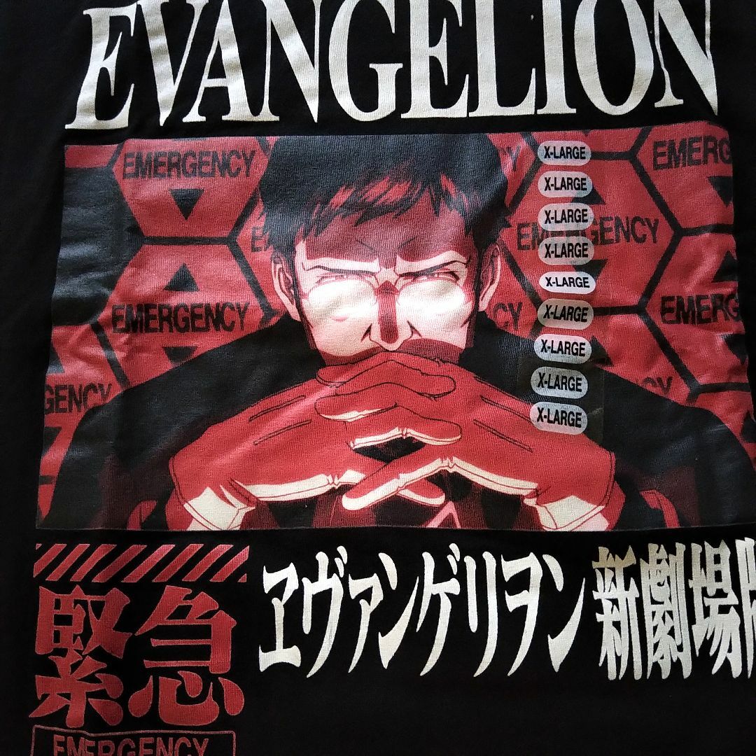 エヴァンゲリオン Tシャツ XLサイズ 黒 碇ゲンドウ アニメT エヴァンゲリオン Tシャツ XLサイズ 黒 碇ゲンドウ アニメT